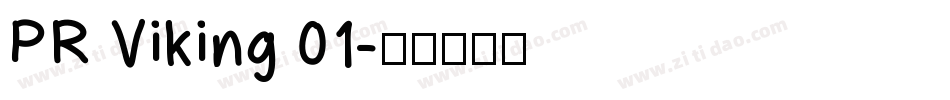 PR Viking 01字体转换